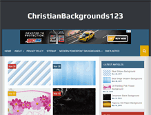 Tablet Screenshot of christianbackgrounds123.com